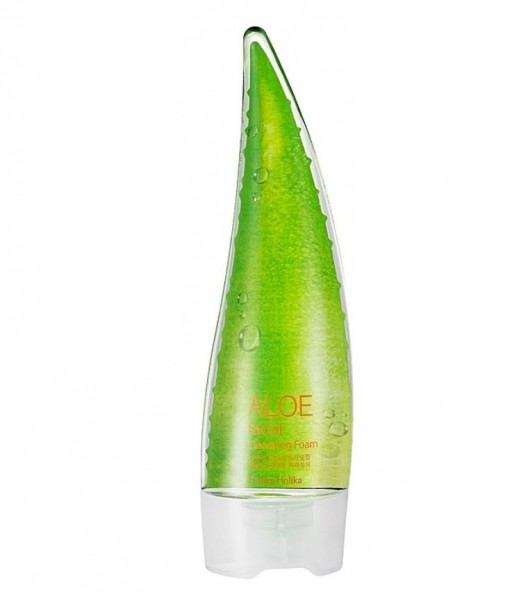 Ein Reinigungsschaum der Marke Holika Holika mit Aloe Vera